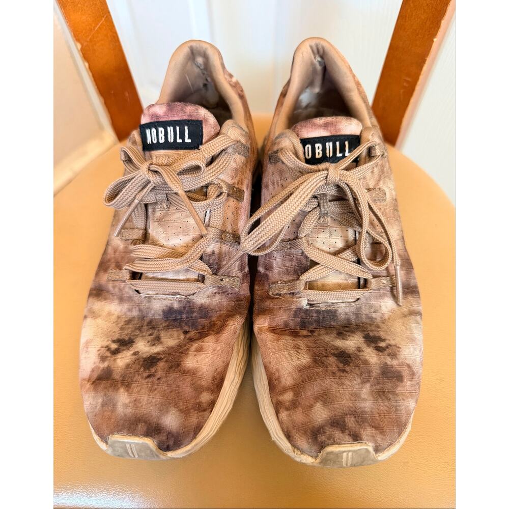 NOBULL Ripstop Runner Men 7 / Women 8.5 Earth Tie-Dye Training Shoes